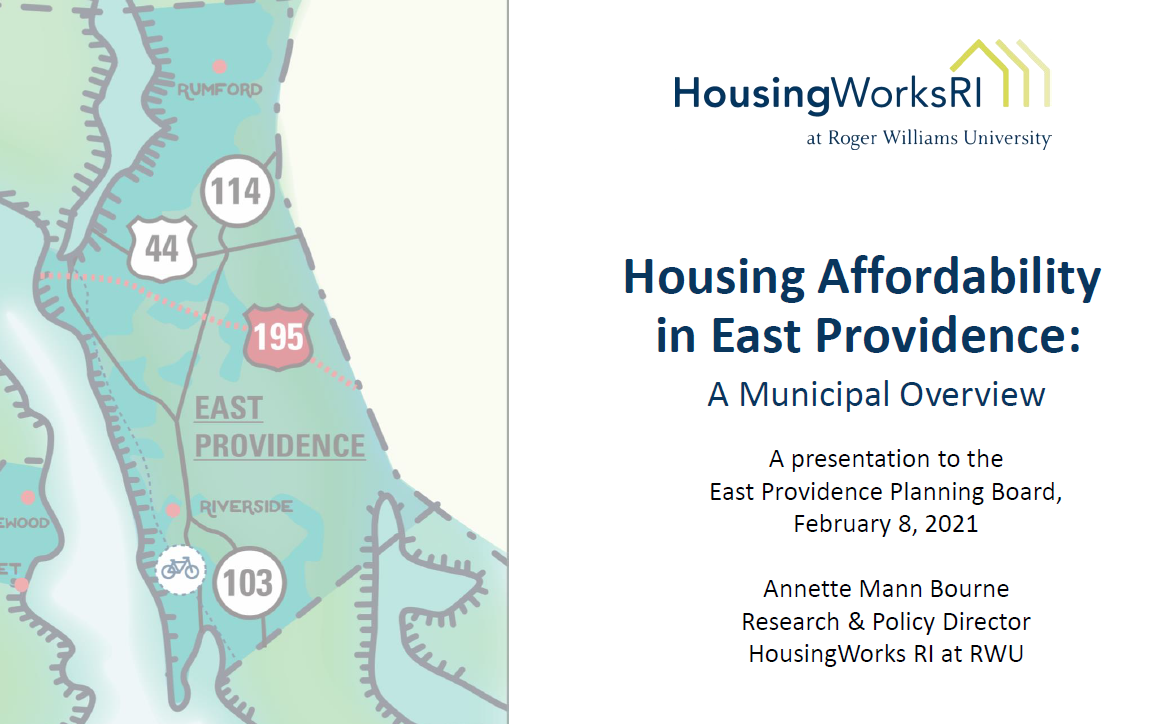 Affordable Housing Resources East Providence Waterfront Commission